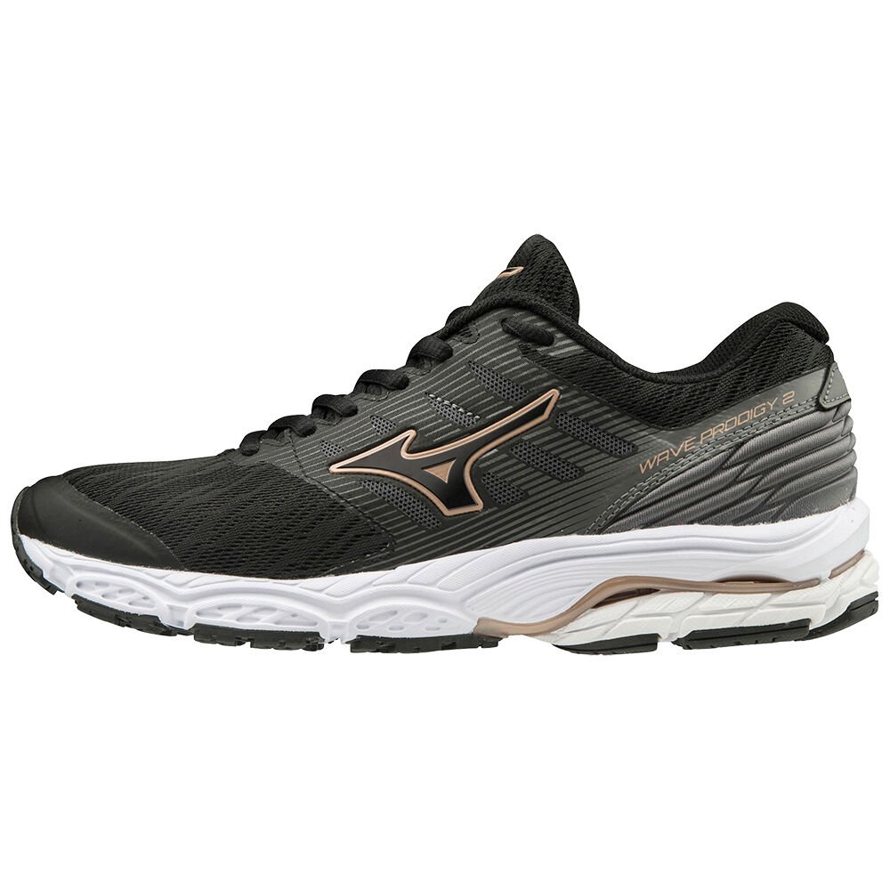 Women's Mizuno Running Shoes Black WAVE PRODIGY 2 Shoes - J1GL181009